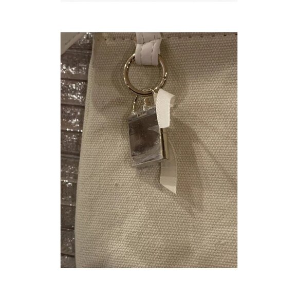 NWB CHLOE` Parfum SOFT BEIGE BEAUTY  CANVAS POUCH/ BEAUTY BAG - New W Charm - Picture 3 of 3